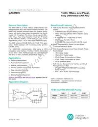 MAX11900GTP+T Datasheet Cover