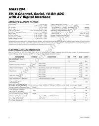 MAX1204ACAP+T Datasheet Page 2
