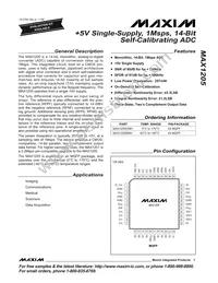MAX1205EMH+ Datasheet Cover