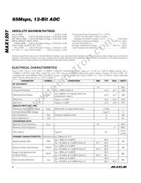 MAX1207ETL+ Datasheet Page 2