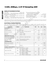 MAX1209ETL+G3U Datasheet Page 2