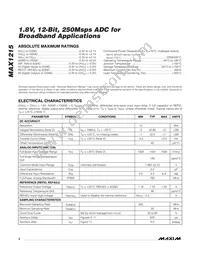 MAX1215EGK+TD Datasheet Page 2