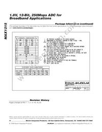 MAX1215EGK+TD Datasheet Page 20