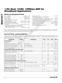 MAX1217ECQ+TD Datasheet Page 2