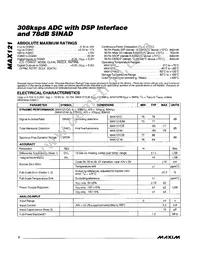 MAX121C/D Datasheet Page 2