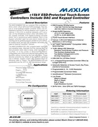 MAX1234EGI+ Datasheet Cover