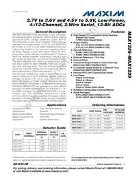 MAX1236EUA+CHV Datasheet Cover