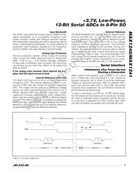 MAX1240AESA/V+T Datasheet Page 9