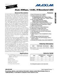 MAX12528ETK+TD Datasheet Cover