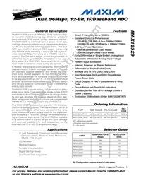 MAX12529ETK+ Datasheet Cover