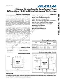 MAX1277ACTC+T Datasheet Cover