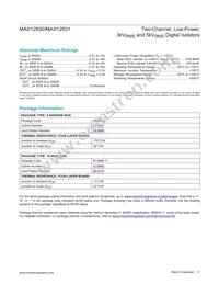 MAX12931BAWE+T Datasheet Page 2