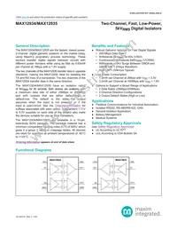 MAX12935BAWE+T Datasheet Cover