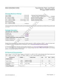 MAX12935BAWE+T Datasheet Page 2