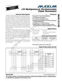 MAX13174ECAG+T Datasheet Cover