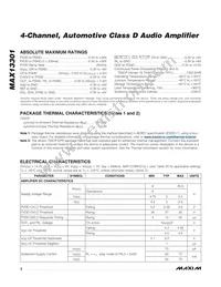 MAX13301AUM/V+ Datasheet Page 2