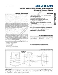 MAX13448EESD+ Datasheet Cover