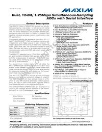 MAX1383ATP+T Datasheet Cover