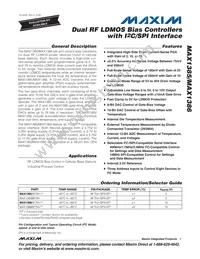 MAX1385BETM+ Datasheet Cover