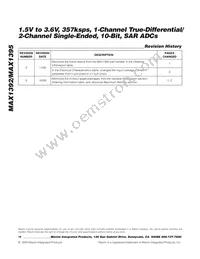 MAX1392ETB+T Datasheet Page 18