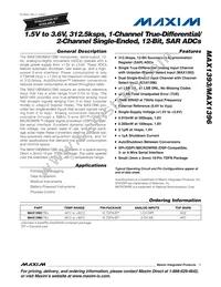 MAX1396ETB+T Datasheet Cover