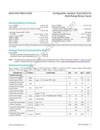 MAX14001AAP+T Datasheet Page 2