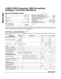 MAX1406CWE+TGA8 Datasheet Page 2
