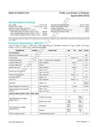 MAX1415AEWE+T Datasheet Page 2