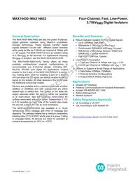 MAX14432FASE+T Datasheet Cover