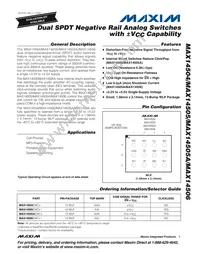 MAX14505EWC+T Datasheet Cover