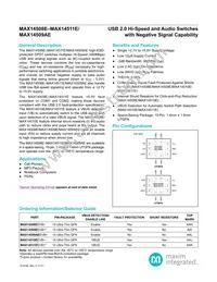 MAX14511EEVB+ Datasheet Cover