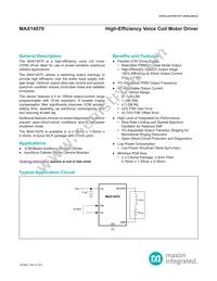 MAX14570EZT+T Datasheet Cover