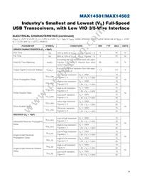 MAX14582EWC+T Datasheet Page 4