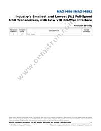 MAX14582EWC+T Datasheet Page 21