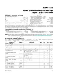 MAX14611ETD+T Datasheet Page 2