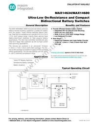 MAX14634EWC+T Datasheet Cover