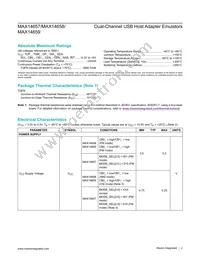 MAX14659ETE+T Datasheet Page 2