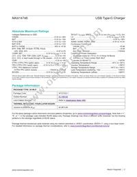 MAX14748EWW+T Datasheet Page 2