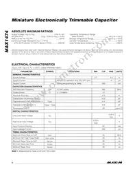 MAX1474AXT+T Datasheet Page 2