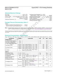 MAX14756EUE+T Datasheet Page 2