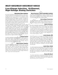 MAX14803CXB+T Datasheet Page 10