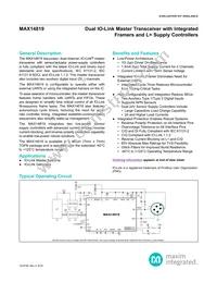 MAX14819ATM+T Datasheet Cover