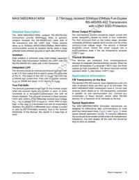 MAX14854GWE+T Datasheet Page 16