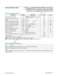 MAX14855GWE+T Datasheet Page 7