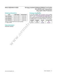 MAX14858GWE+T Datasheet Page 21