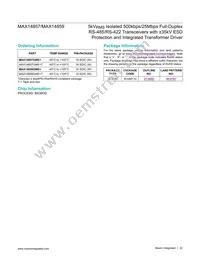 MAX14859GWE+ Datasheet Page 22