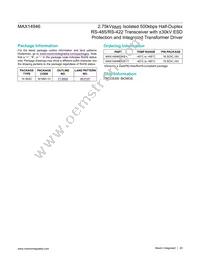 MAX14946EWE+T Datasheet Page 20