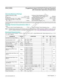 MAX14980ETO+ Datasheet Page 2