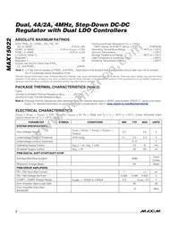 MAX15022ATI+T Datasheet Page 2