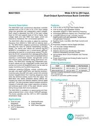 MAX15023ETG/V+T Datasheet Cover